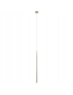 Lampa wisząca Louise 1 w złotym wykończeniu 3000K - eleganckie oświetlenie do biura, jadalni i salonu z LED.