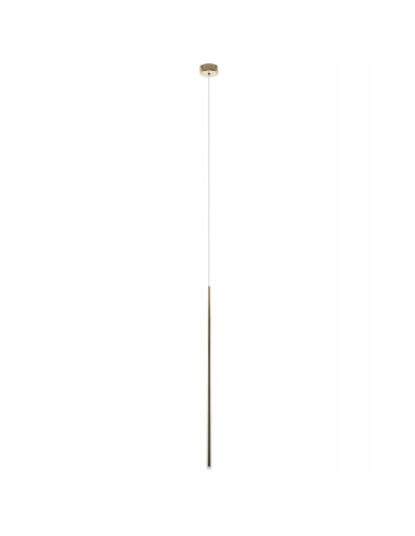 Lampa wisząca Louise 1 w złotym wykończeniu 3000K - eleganckie oświetlenie do biura, jadalni i salonu z LED.