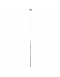 Lampa wisząca LOUISE - minimalistyczny zwis LED w srebrze, 180 cm, idealna do nowoczesnych wnętrz