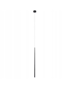 Lampa wisząca Louise 1 LED czarna - nowoczesna oprawa do biura, kuchni, jadalni, minimalistyczny design 180 cm