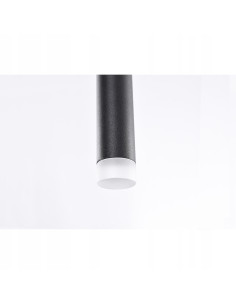 Lampa wisząca Louise 1 LED czarna - nowoczesna oprawa do biura, kuchni, jadalni, minimalistyczny design 180 cm 2