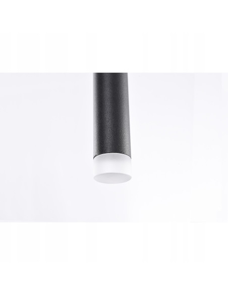 Lampa wisząca Louise 1 LED czarna - nowoczesna oprawa do biura, kuchni, jadalni, minimalistyczny design 180 cm