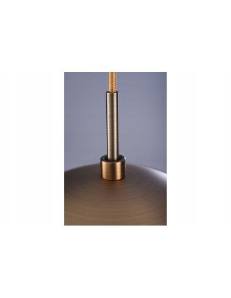 Lampa wisząca HELENA B LED w mosiężnym wykończeniu – nowoczesny dodatek do salonu, jadalni i biura.