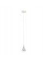 Lampa wisząca DALMATIA LED 140 cm, minimalistyczna, biały kolor, elegancki design do sypialni i salonu