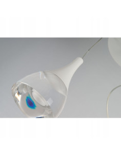 Lampa wisząca DALMATIA LED 140 cm, minimalistyczna, biały kolor, elegancki design do sypialni i salonu 2