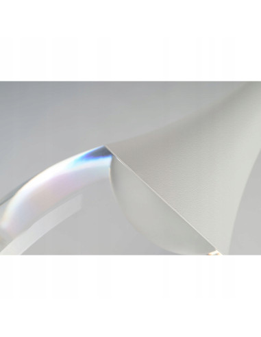 Lampa wisząca DALMATIA LED 140 cm, minimalistyczna, biały kolor, elegancki design do sypialni i salonu