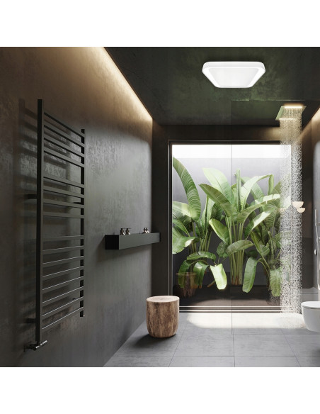 Kwadratowy plafon LED QUADRO 38W z regulacją barwy - nowoczesne oświetlenie do biura i domu