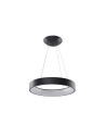 Lampa wisząca SOLVENT R SMART - nowoczesne oświetlenie LED z pilotem, czarna, regulacja jasności i barwy światła.
