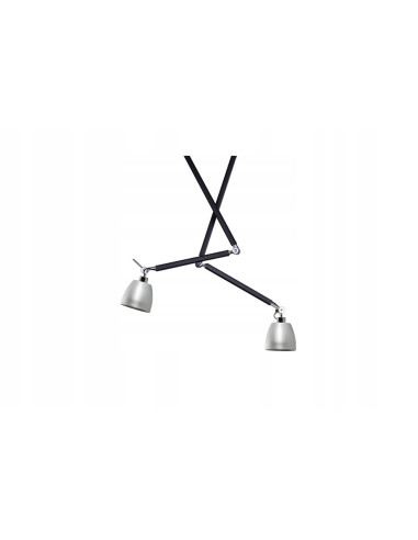 Lampa wisząca ZYTA 2 S regulowana z chromowanymi akcentami i możliwością wyboru abażurów E27