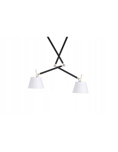 Lampa wisząca ZYTA 2 S w kolorze złotym z regulowanymi ramionami - elegancja i nowoczesność w jednym