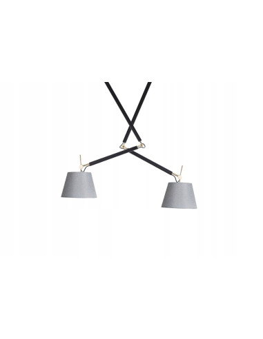 Lampa wisząca ZYTA 2 S w kolorze złotym z regulowanymi ramionami - elegancja i nowoczesność w jednym