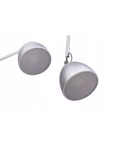 Lampa sufitowa ZYTA 2 S PENDANT, regulowane srebrne oświetlenie do nowoczesnych wnętrz, 2 źródła światła E27