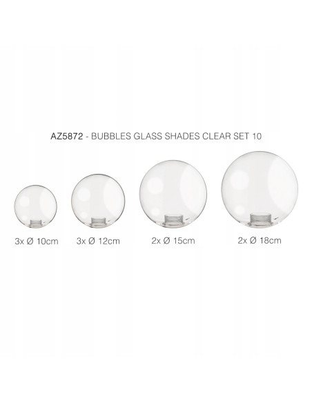 Lampa wisząca Bubbles - nowoczesna lampa z regulacją wysokości i geometrycznymi kloszami w kolorze białym