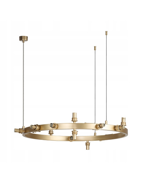 Lampa wisząca Bubbles Round w złotym macie z kloszami G9 - nowoczesne oświetlenie do eleganckich wnętrz