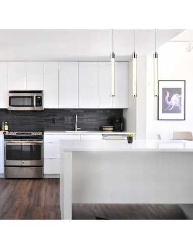 Nowoczesna Lampa Wisząca LED Walsh z 3 Modułami, Regulowana wysokość, Srebrne Wykończenie do Jadalni i Kuchni