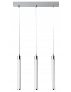 Nowoczesna Lampa Wisząca LED Walsh z 3 Modułami, Regulowana wysokość, Srebrne Wykończenie do Jadalni i Kuchni 2