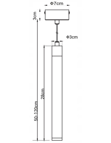 Lampa wisząca LED minimalna Walsh w chromie, 800 lumenów, idealna do sypialni i nowoczesnych wnętrz