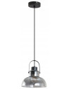 Lampa wisząca Dijon Black – industrialny szklany zwis do kuchni i jadalni, nowoczesny design, E27, wys. 120 cm