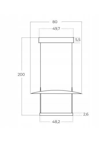 Lampa wisząca Azzardo PORTOFINO – nowoczesne oświetlenie LED w formie talerza do eleganckich wnętrz i biur.