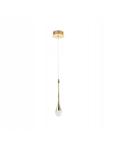 Lampa sufitowa DALMA LED - Nowoczesna iluminacja w kolorze złota i przezroczystym, idealna do kuchni i jadalni