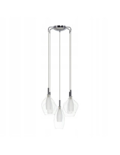 Lampa wisząca Amber Milano 5 - Nowoczesne oświetlenie kuchenne, bezbarwne, 5 punktów świetlnych, stylowy design