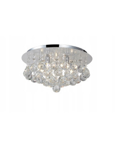Plafon BOLLA 38 cm - eleganckie kryształowe oświetlenie do salonu i biura w nowoczesnym stylu klasycznym