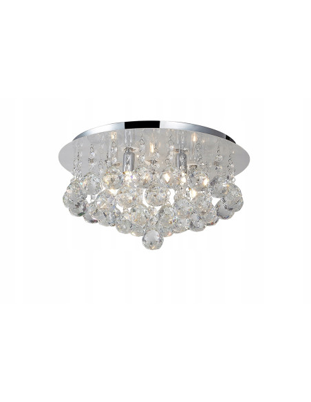 Plafon BOLLA 38 cm - eleganckie kryształowe oświetlenie do salonu i biura w nowoczesnym stylu klasycznym