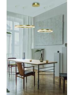 Lampa wisząca HALO PENDANT LED 80/60 cm złoty - elegancka lampa do restauracji, hoteli i nowoczesnych wnętrz 2