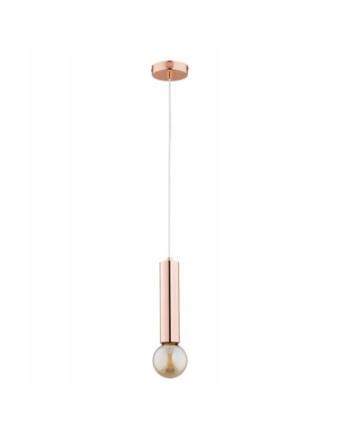 Lampa wisząca JAZZ w kształcie mikrofonu ringowego - nowoczesne oświetlenie miedziane do kuchni i biura