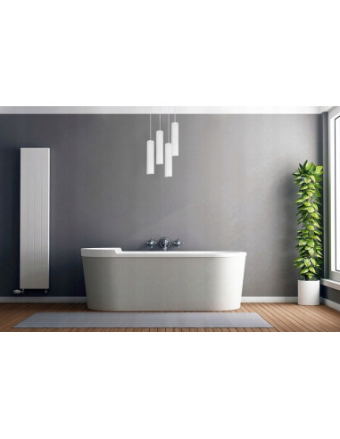 Nowoczesna lampa sufitowa TUBA 4-punktowa 20W, regulowana, metalowa, biała – oświetlenie biurowe i dekoracyjne