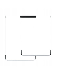 Nowoczesna Lampa Wisząca MALAWI LED z Regulowaną Barwą Światła - Czarna, Idealna do Salonu, Sypialni, Kuchni