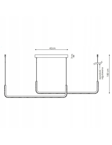 Nowoczesna Lampa Wisząca MALAWI LED z Regulowaną Barwą Światła - Czarna, Idealna do Salonu, Sypialni, Kuchni