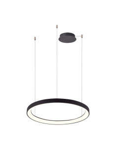 Lampa sufitowa AGNES z regulacją barwy, minimalistyczny design, 58 cm, zintegrowane LED 3000K-6500K, czarna/biała