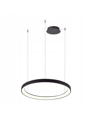 Lampa sufitowa AGNES z regulacją barwy, minimalistyczny design, 58 cm, zintegrowane LED 3000K-6500K, czarna/biała