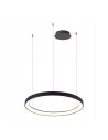 Lampa sufitowa AGNES z regulacją barwy, minimalistyczny design, 58 cm, zintegrowane LED 3000K-6500K, czarna/biała
