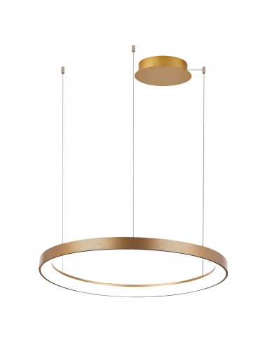 Lampa wisząca AGNES – industrialna elegancja ze złotym akcentem, regulacja jasności i barwy, 78 cm