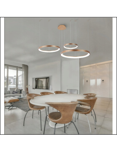 Lampa sufitowa AGNES 3-punktowa LED z ściemniaczem, nowoczesny design, biały kolor idealny do każdego wnętrza