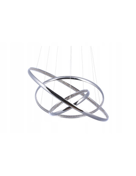 Lampa wisząca BRIGHTON 3 LED w chromie – nowoczesne oświetlenie z regulacją wysokości do salonu, sypialni i jadalni