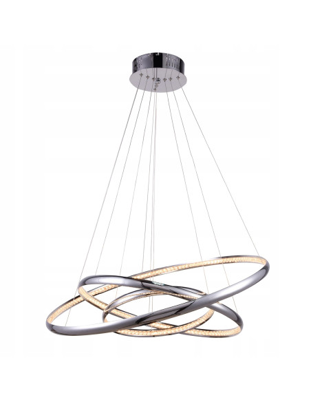 Lampa wisząca BRIGHTON 3 LED w chromie – nowoczesne oświetlenie z regulacją wysokości do salonu, sypialni i jadalni