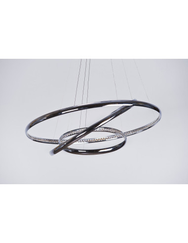 Lampa wisząca BRIGHTON 3 LED w chromie – nowoczesne oświetlenie z regulacją wysokości do salonu, sypialni i jadalni