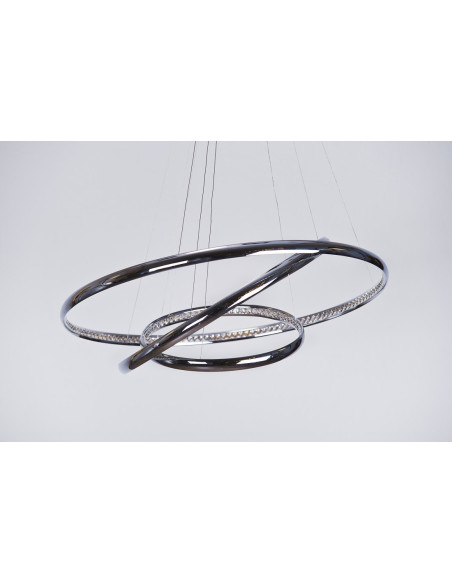 Lampa wisząca BRIGHTON 3 LED w chromie – nowoczesne oświetlenie z regulacją wysokości do salonu, sypialni i jadalni