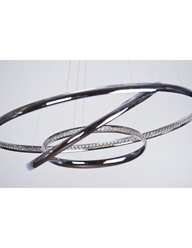 Lampa wisząca BRIGHTON 3 LED w chromie – nowoczesne oświetlenie z regulacją wysokości do salonu, sypialni i jadalni