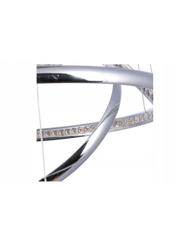 Lampa wisząca BRIGHTON 3 LED w chromie – nowoczesne oświetlenie z regulacją wysokości do salonu, sypialni i jadalni