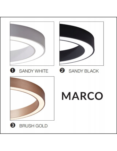 Lampa wisząca LED MARCO 80 CCT WH - nowoczesny design do kuchni, jadalni i salonu z regulacją barwy światła