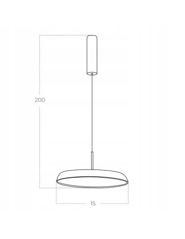Lampa wisząca LED CLARA 15 cm w szampańskim złocie – nowoczesna, regulowana i energooszczędna dekoracja wnętrz