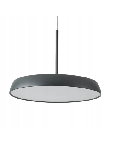 Nowoczesna czarna lampa wisząca LED CLARA 15 cm - elegancka i oszczędna, idealna do biura, salonu i jadalni.