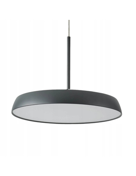 Nowoczesna czarna lampa wisząca LED CLARA 15 cm - elegancka i oszczędna, idealna do biura, salonu i jadalni.