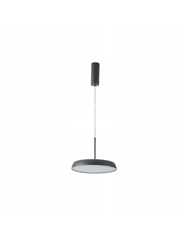 Nowoczesna czarna lampa wisząca LED CLARA 15 cm - elegancka i oszczędna, idealna do biura, salonu i jadalni.