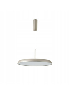 Lampa wisząca CLARA 60 cm LED CCT w kolorze beżowym - nowoczesne oświetlenie do biura i wnętrz domowych. 2