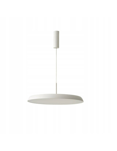 Lampa wisząca CLARA 60 CCT - nowoczesne LED, regulacja wysokości i barwy światła, elegancki design w białym kolorze.